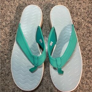 Teal Flip Flop Sandals